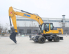XE210WB 21 Ton Hydraulic Wheel Excavator Machines