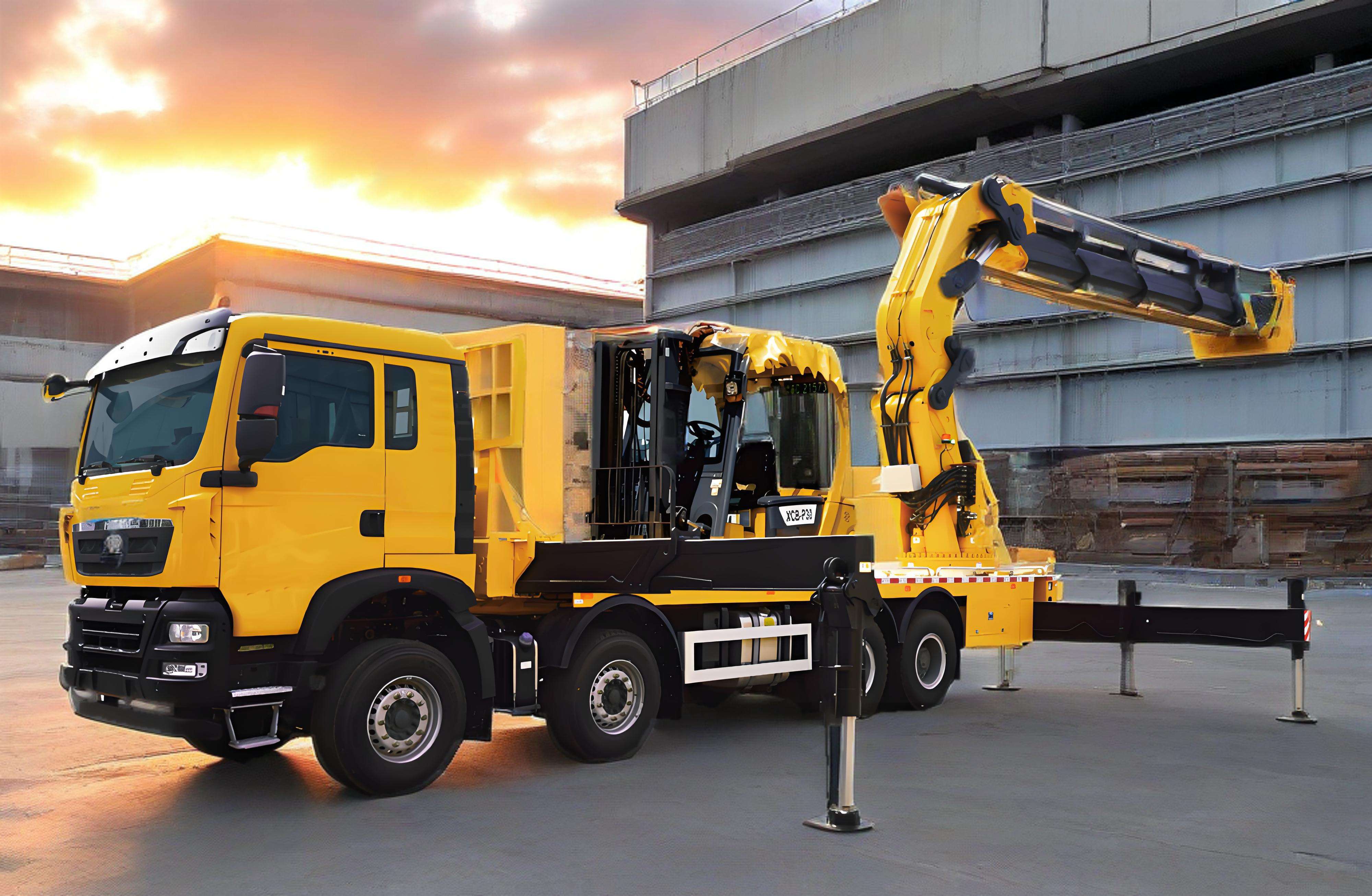 SQZ8000 Hydraulic Boom Truck-Mounted Crane