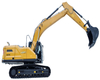 Heavy Duty 22.5t XE215G Hydraulic Crawler Excavator 165kN Digging Power Fuel Saving For Earthmoving