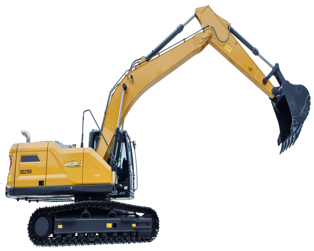 Heavy Duty 22.5t XE215G Hydraulic Crawler Excavator 165kN Digging Power Fuel Saving For Earthmoving