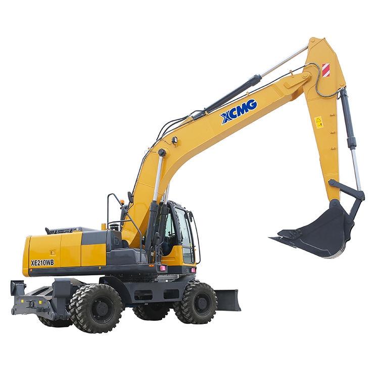 XE210WB 21 Ton Hydraulic Wheel Excavator Machines