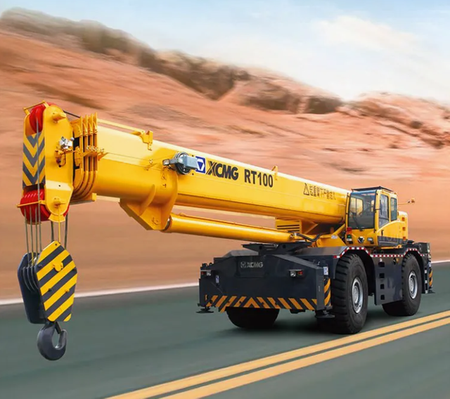 Rt100 100 Ton Rough Terrain Tractor Crane