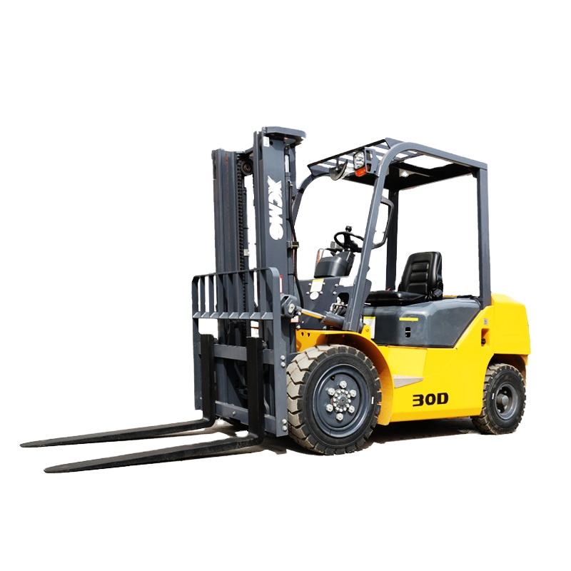 Rough Terrain 3ton Forklift XCB-D30 mini Diesel Forklift Truck for Sale