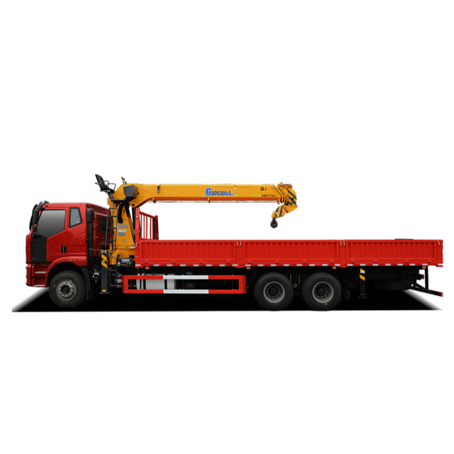 330kN&middot;m Rated Moment GSQS300-5 Straight Arm Lorry Crane 5-section Boom Hydraulic Construction Crane