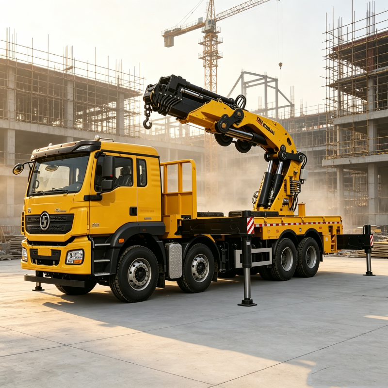 SQZ2600 Heavy-duty Knuckle Boom Truck Crane with 260t&middot;m Lifting Moment Max 19m Working Radius And 22.3m Lifting Height 65.2t Large Folding Crane 