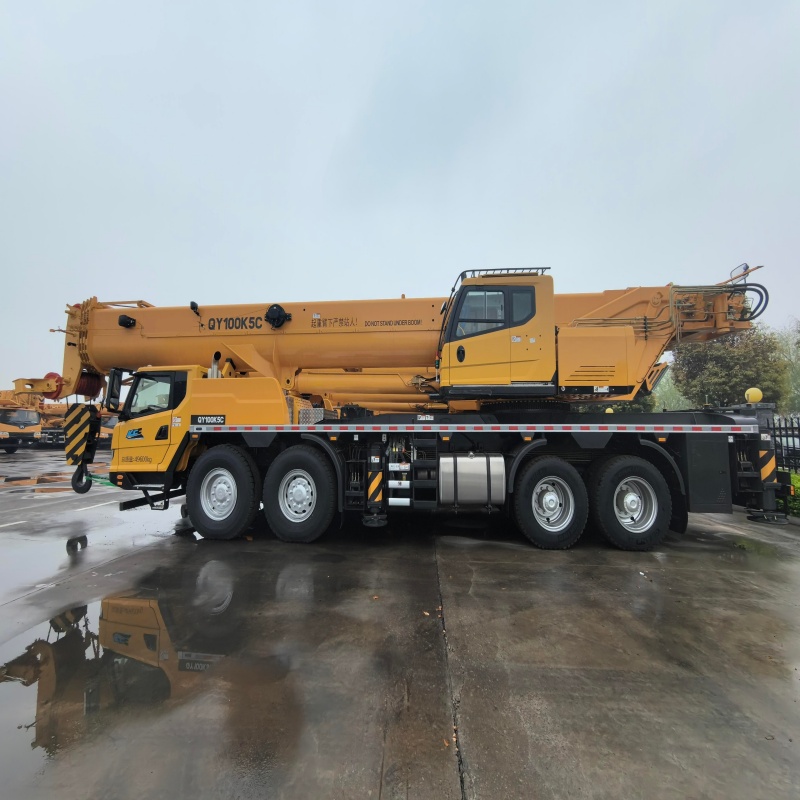 QY100K7C-1 H‑Type Outrigger 100Ton Truck Crane Hydraulic Telescopic Mobile Crane for Heavy‑Load Lifting Works