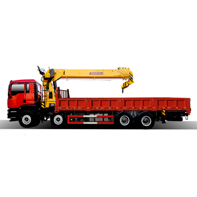 SQS400P Ⅵ 16 Ton Telescopic Boom Truck Mounted Crane 400kN.m 5 Sections 24m Lifting Height Hydraulic Loader Crane For Construction
