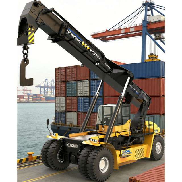 XCS55S Heavy Container Reach Stacker 55ton High Efficiency Port Yard Container Lifting Stacker Fast Hydraulic Speed For Logistics Terminal