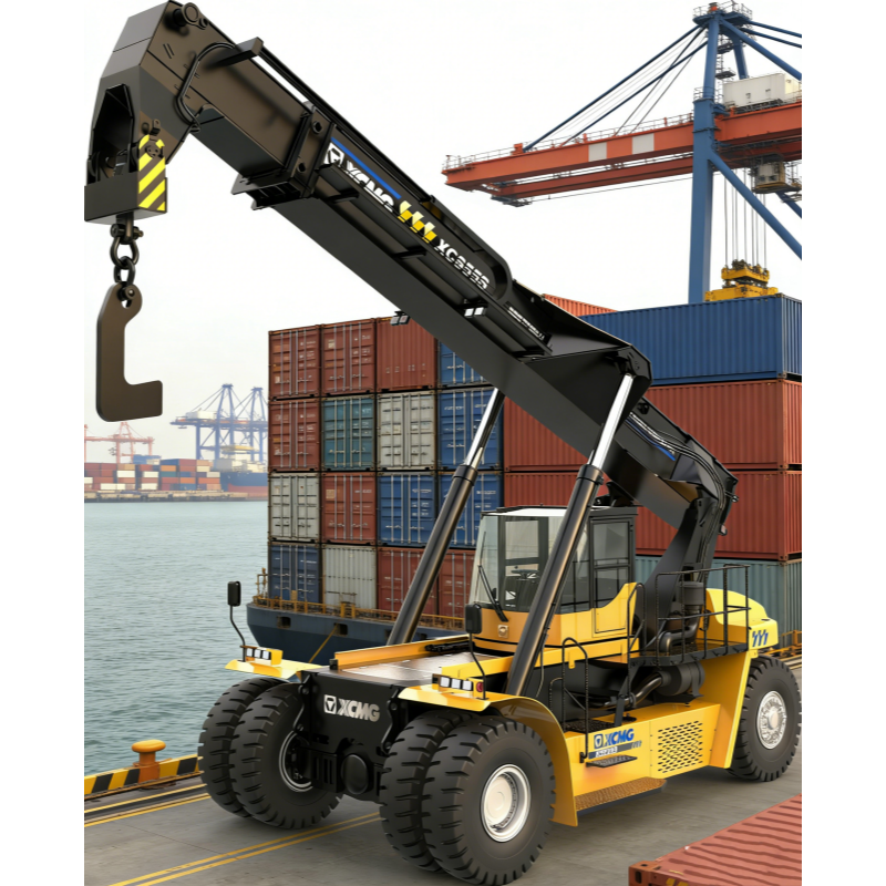XCS55S Heavy Container Reach Stacker 55ton High Efficiency Port Yard Container Lifting Stacker Fast Hydraulic Speed For Logistics Terminal
