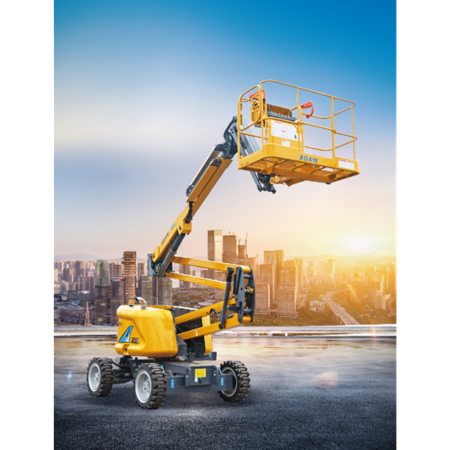 227kg Capacity XGA16 Electric Aerial Work Platform Low Noise and Zero Emission