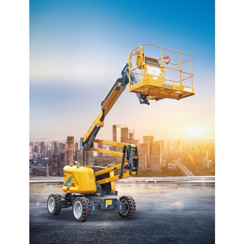 227kg Capacity XGA16 Electric Aerial Work Platform Low Noise and Zero Emission