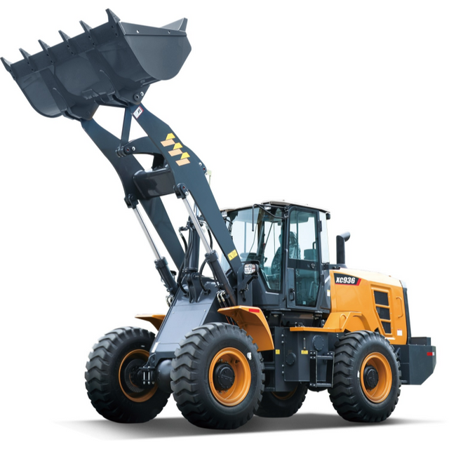 High Efficiency 3.3 Ton Wheel Loader XC936 – 1.8m&sup3; Bucket Capacity 99kW Rated Power 10.5 Ton Operating Weight