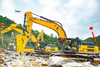 Large Mining Hydraulic Crawler Excavator XE550DK 55Ton 360kW With 3.5m&sup3; Rock Bucket