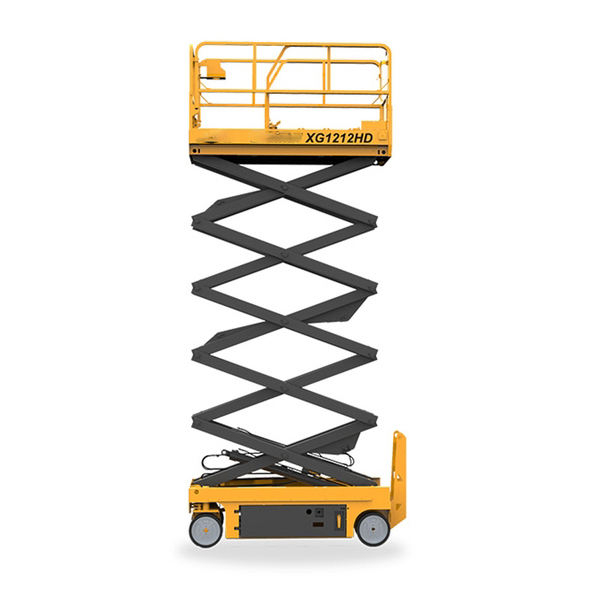 XG1212HD-Li Heavy Duty Lithium Electric Scissor Lift 13.8m Working Height 320kg Fast Charging Long Runtime Aerial Work Platform