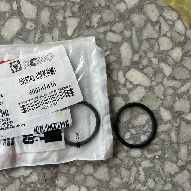 Durable Rubber O-Ring 4916742 800161826 XE2000 Excavator Seal Ring Leak Proof Hydraulic Pneumatic Seal Heavy Duty Construction Machinery Part