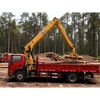 GSQS200-5 Hydraulic Truck Mounted Crane 210kN&middot;m Lifting Moment Heavy Duty Telescopic Boom Loader Crane for Construction
