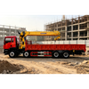 SQS400P Ⅵ 16 Ton Telescopic Boom Truck Mounted Crane 400kN.m 5 Sections 24m Lifting Height Hydraulic Loader Crane For Construction