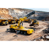 SQZ4500B Super Heavy Articulated Lorry Crane 100ton Low Clearance Folding Boom Crane 23.9m Radius For Petrochemical Industrial Hoisting