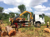 KSQZ300 12Ton 4 Section Square Boom Truck Mounted Crane, Full Hydraulic 360&deg; Rotary Lifting Crane for Municipal & Rural Construction