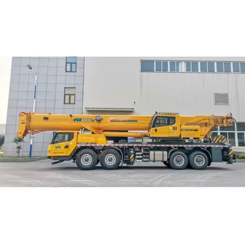 QY80K5C 80‑ton Hydraulic Truck Crane with 50.5m Five‑section U‑shaped Main Boom Max Lifting Height 66.6m