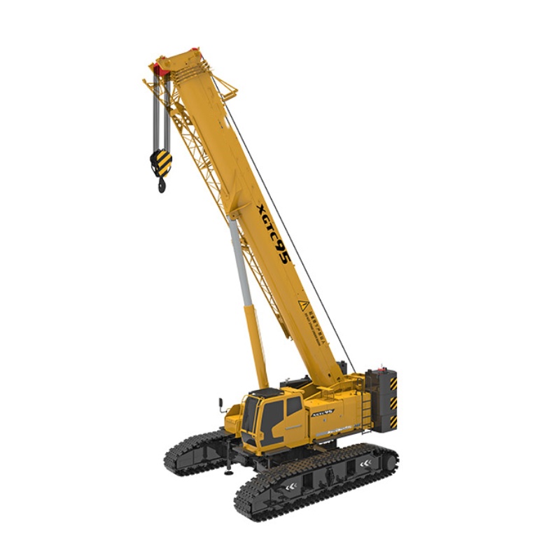 XGTC95 95 Ton Telescopic Boom Crawler Crane Hydraulic Crawler Crane With 5 Sections Main Boom For Construction Lifting Project