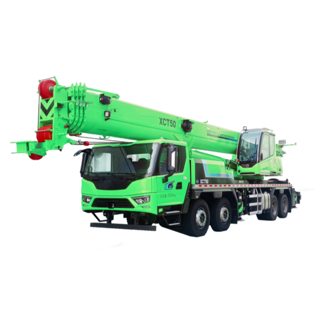 XCT50G5‑1HEV New Energy 50 Ton Mobile Truck Crane 2058kN&middot;m Max Load Moment Eco‑Friendly Hoisting Equipment for Sale