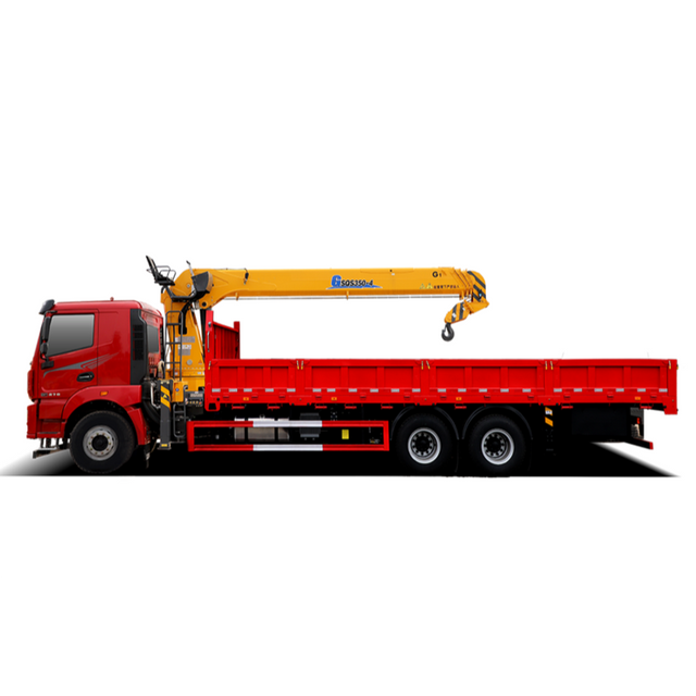 Heavy Duty GSQS350-4 Truck Mounted Crane 360&deg; Full Rotation Synchronous Telescopic Lifting Machinery for Construction