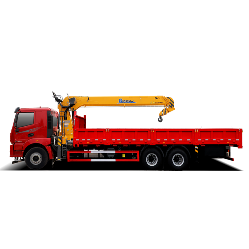 Heavy Duty GSQS350-4 Truck Mounted Crane 360&deg; Full Rotation Synchronous Telescopic Lifting Machinery for Construction