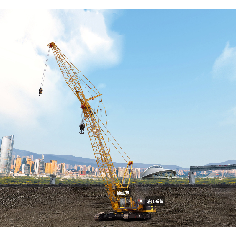 XLC150 150 Ton Crawler Crane 77m Main Boom 874.8 T&middot;m Lattice Boom Crane