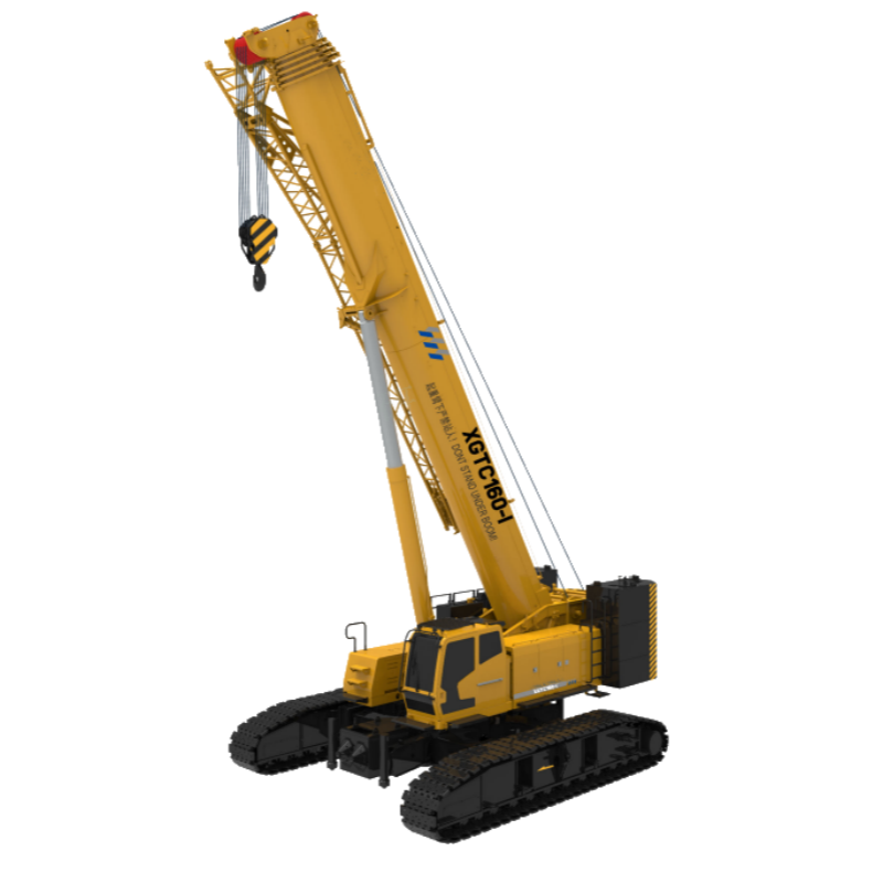 Super Lifting Height XGTC160-I Telescopic Crawler Crane 82m Max Lifting Height For Wind Power Bridge Construction