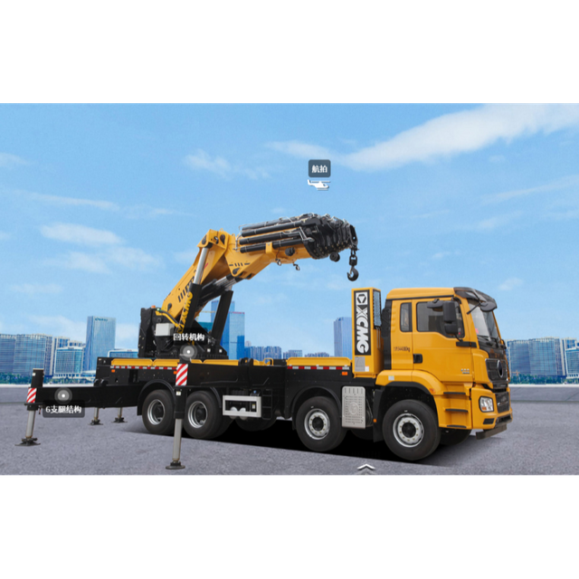 SQZ3600B Super Heavy Articulated Lorry Crane 90ton Low Clearance Folding Boom Crane 23.4m Lifting Height For Industrial Heavy Hoisting