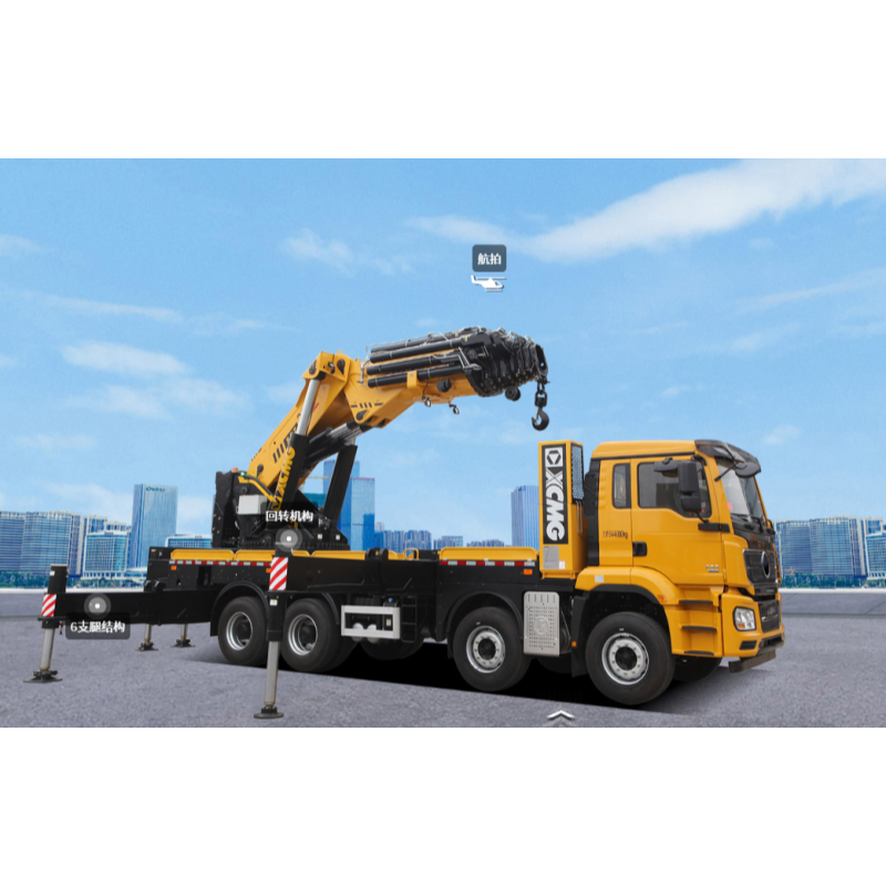 SQZ3600B Super Heavy Articulated Lorry Crane 90ton Low Clearance Folding Boom Crane 23.4m Lifting Height For Industrial Heavy Hoisting