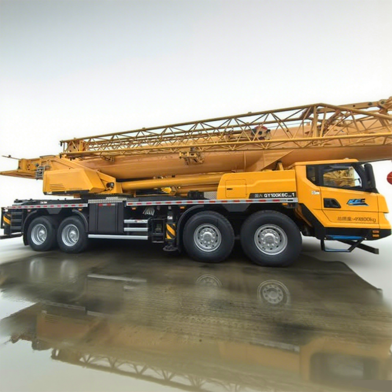 100 Ton Hydraulic Truck Mounted Crane QY100K6C 60.5m Main Boom Mobile Hoisting Equipment for Bridge Wind Power Construction