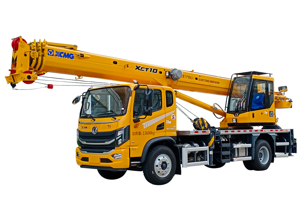 XCT10L4 10 Ton Truck‑Mounted Telescopic Crane 4‑Section 30.5m U‑Shape Main Boom Light‑Weight Mobile Lifting Crane for Small‑Site Hoisting Projects