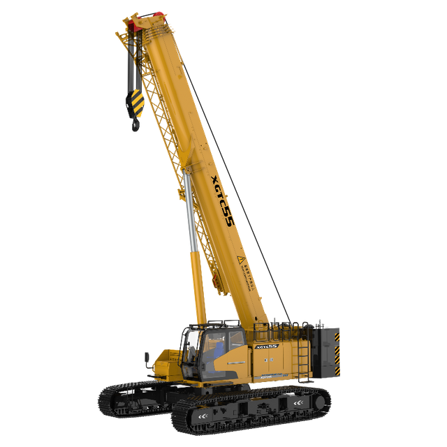 High Performance XGTC55 55ton Crawler Crane 2117kN&middot;m Rated Load Moment Weichai 199kW Engine for Rebar Cage & Bridge Construction