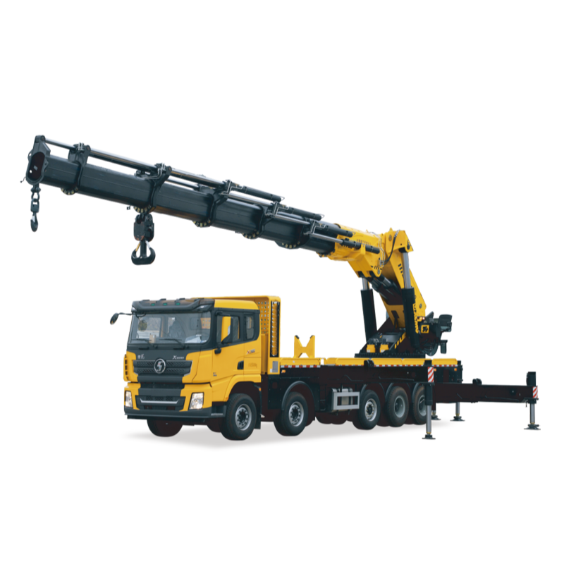 SQZ4500C Super Heavy Articulated Lorry Crane 100ton Low Clearance Folding Boom Crane 23.9m Radius For Industrial Petrochemical Hoisting