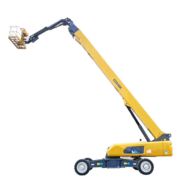 XGS58K 58m Boom Lift 24.4m Outreach 45% Gradeability for High-rise Work