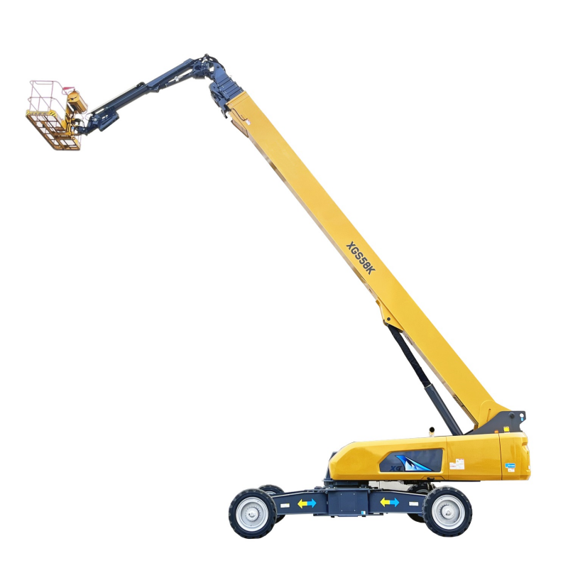 XGS58K 58m Boom Lift 24.4m Outreach 45% Gradeability for High-rise Work