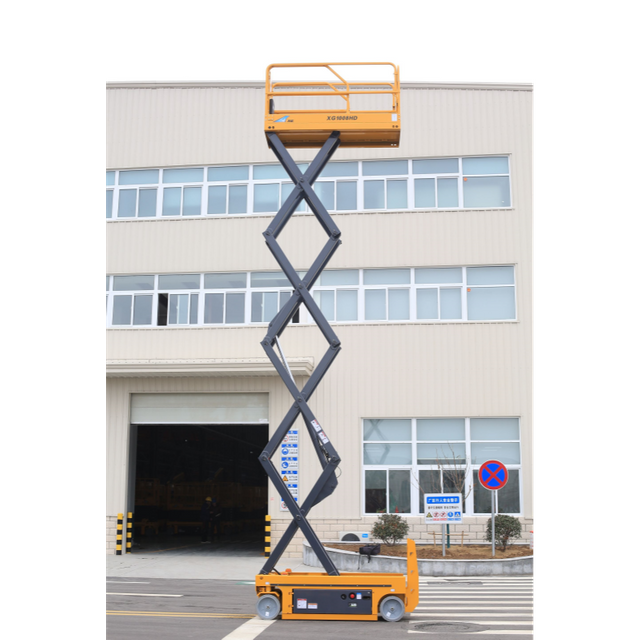 XG1008HD XG1008HD-Li Lithium Scissor Lift 9.8m Working Height 230kg Heavy Duty Platform