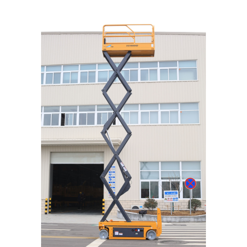 XG1008HD XG1008HD-Li Lithium Scissor Lift 9.8m Working Height 230kg Heavy Duty Platform